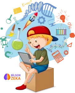 Teknolojiyi eğitim amaçlı kullanan çocuk